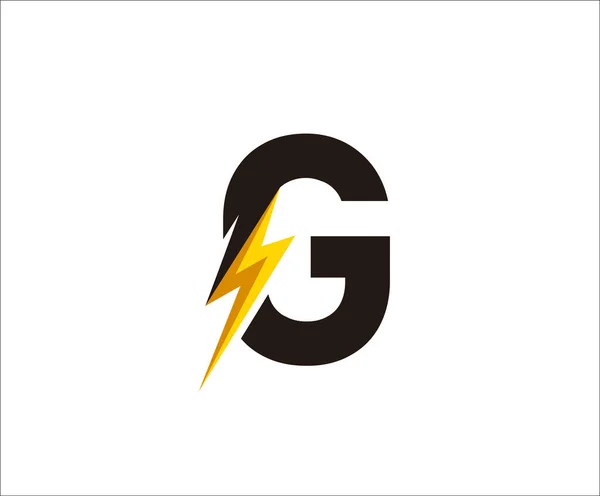 Logo Elektrycznego Listu Zasilającego Flash — Wektor stockowy