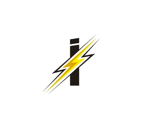Elektrische Flash Letter Logo — Stockvektor