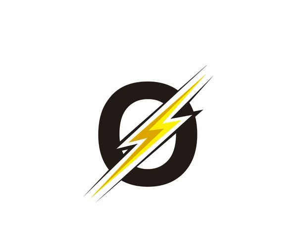 Logo Elettrico Della Lettera Flash — Vettoriale Stock