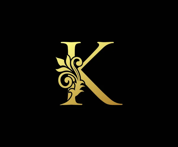 金花K字母标志设计 — 图库矢量图片