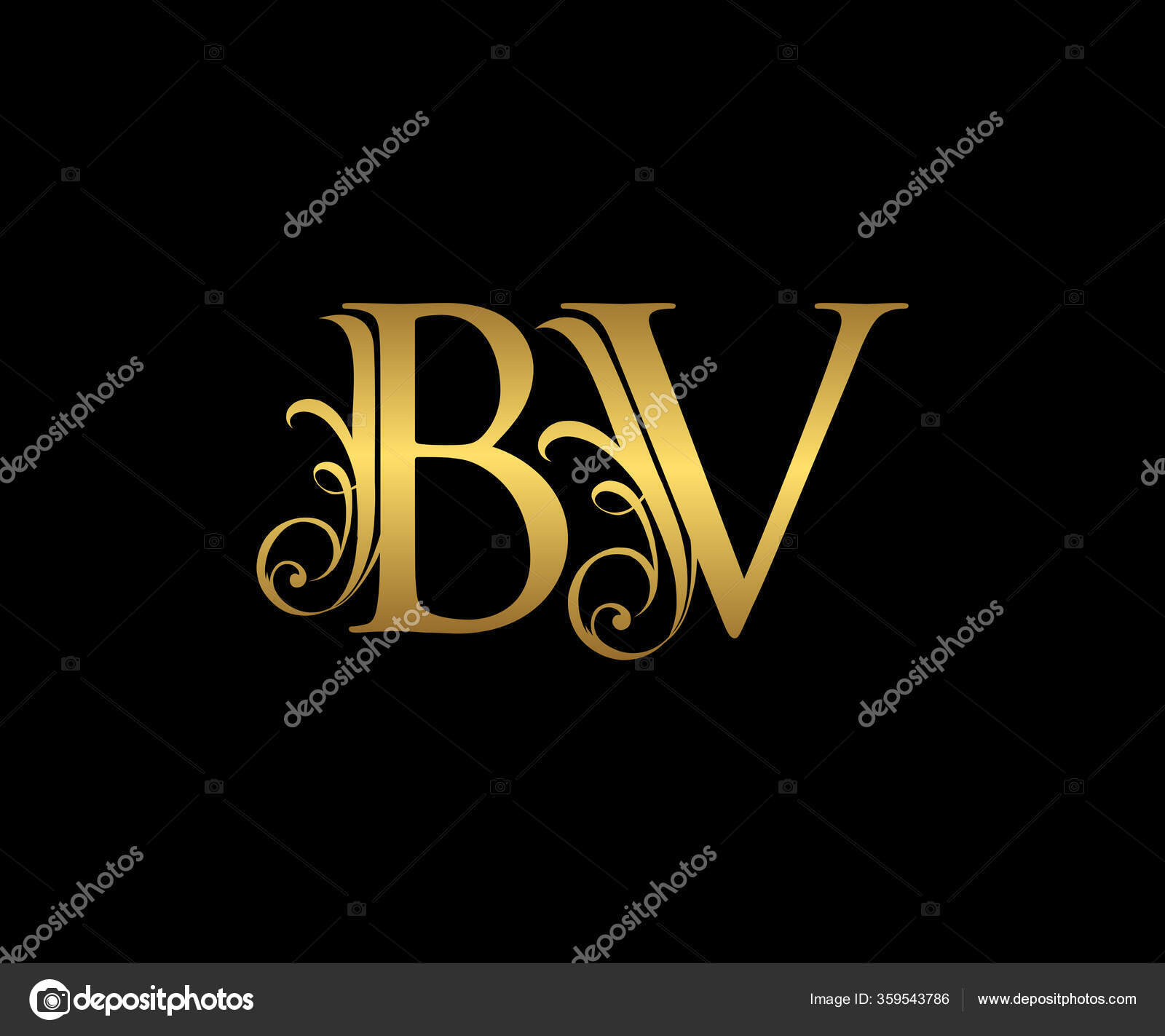 Golden Letter Logo Icon Initial Design Vector Luxury Gold Color Vector Image By C Bintank Vector Stock