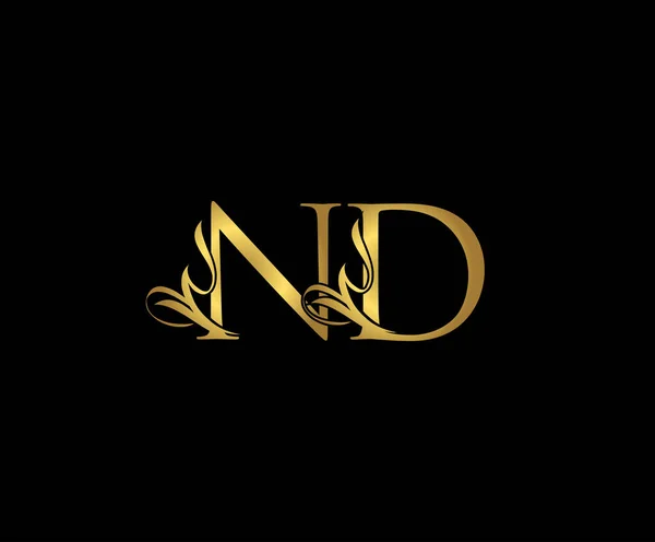 Royal Golden Letter Logo Icon Первоначальный Дизайн Вектора Luxury Gold — стоковый вектор