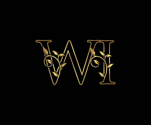 Goldener Buchstabe Logo Icon Ursprüngliches Und Design Vector Luxury Gold — Stockvektor