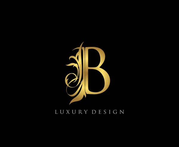 Gold Letter Luxury Logo — Stock Vector