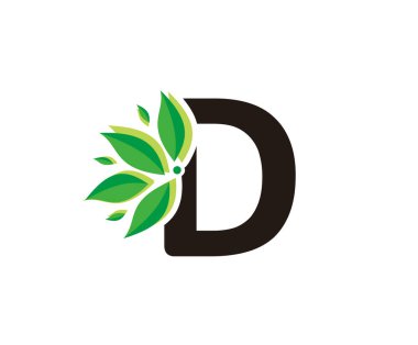 Yeşil Yapraklar D. Doğal Logo Harfi