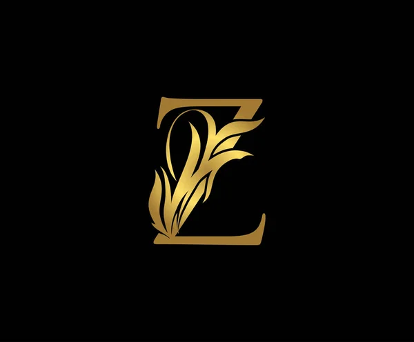 Edle Buchstabe Logo Icon Anfangsbuchstabe Design Vector Luxury Gold Color — Stockvektor