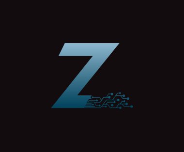 Ağ Veri Bağlantısı Z Harfi Logosu