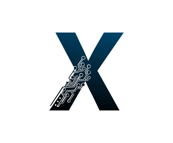 Сучасна Цифрова Піктограма Логотипу Літери — стоковий вектор