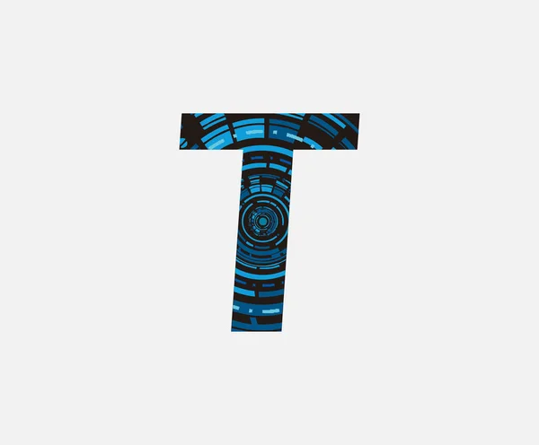 Abstrato Digital Techno Carta Logo Ícone — Vetor de Stock