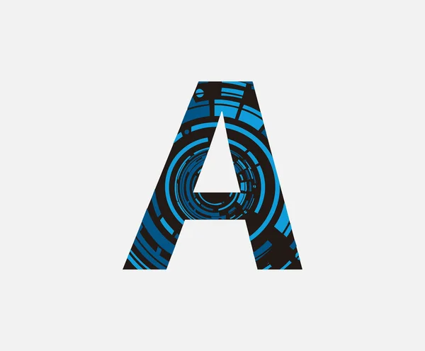 Abstrakt Digital Techno Brev Logo Ikon — Stock vektor