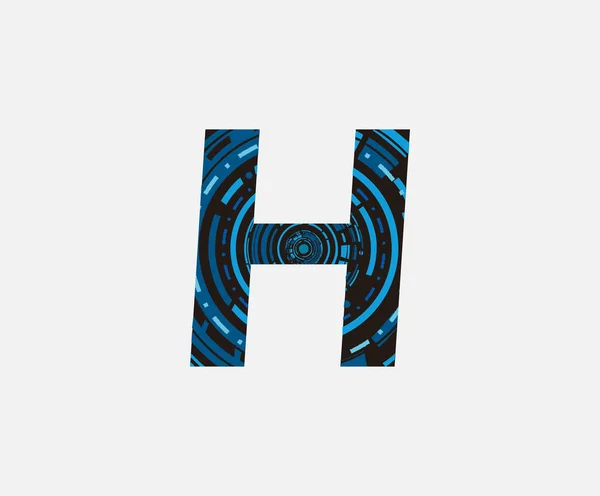 Ikon Logo Techno Digital Abstrak - Stok Vektor