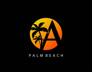 Sunset Palm Beach Bir Harf Logosu