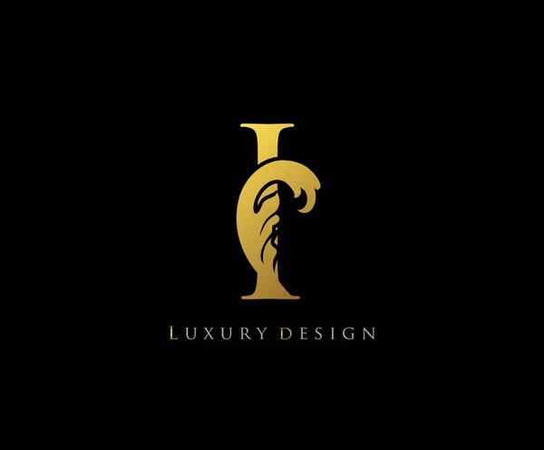 Золота Літера Logo Icon Початкова Літера Дизайн Vector Luxury Gold — стоковий вектор