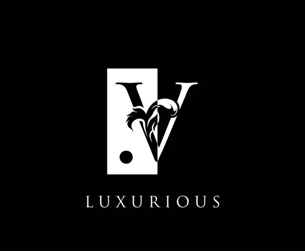 Luxus Fekete Vintage Letter Logo Design Négyzet Alakú Negatív Tér — Stock Vector