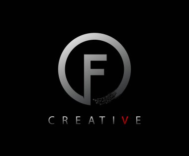 F Ağı Harf Çemberi Veri Teknolojisi Logosu