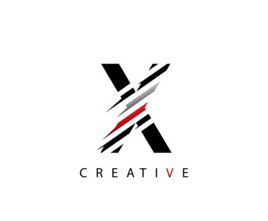 Soyut Başlangıç Harfi X Fast Technology logo ikonu vektör tasarımı kavramı.