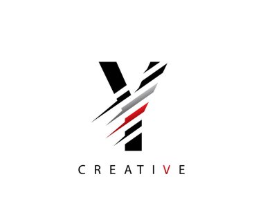 Soyut Başlangıç Harfi Y Fast Technology logo ikonu vektör tasarımı kavramı.
