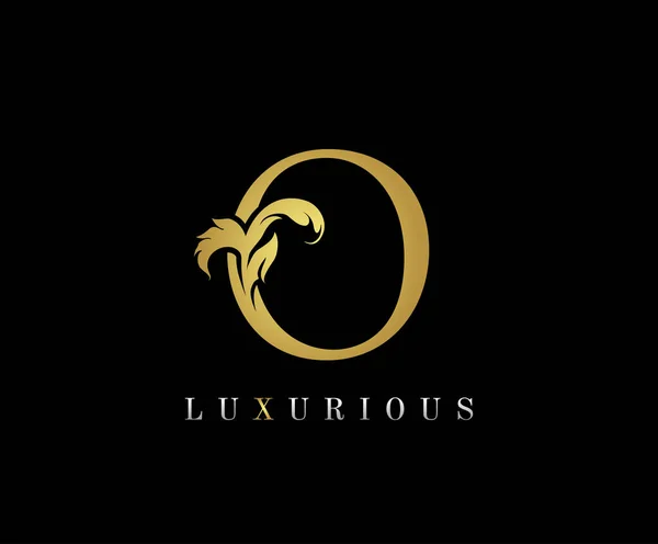 Golden Luxus Letter Logo — Stockvektor