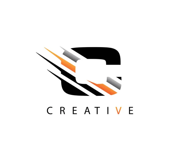 Digital Techno Lettre Rapide Logo — Image vectorielle