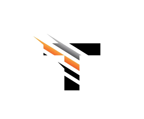 Цифровий Techno Fast Letter Логотип — стоковий вектор