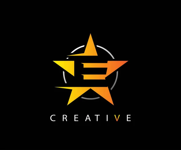 Creative Star Letter Logo — 스톡 벡터