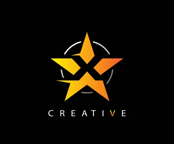 Plantilla Creativa Del Logotipo Letra Star — Vector de stock