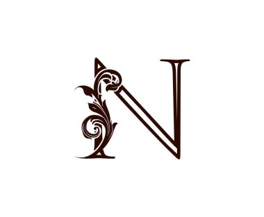 Siyah Çiçek Yaprakları Şekli Butik, Mücevher, Güzellik Salonu, Kozmetik, Spa, Otel ve Restoran Logosu için mükemmel bir tasarım.