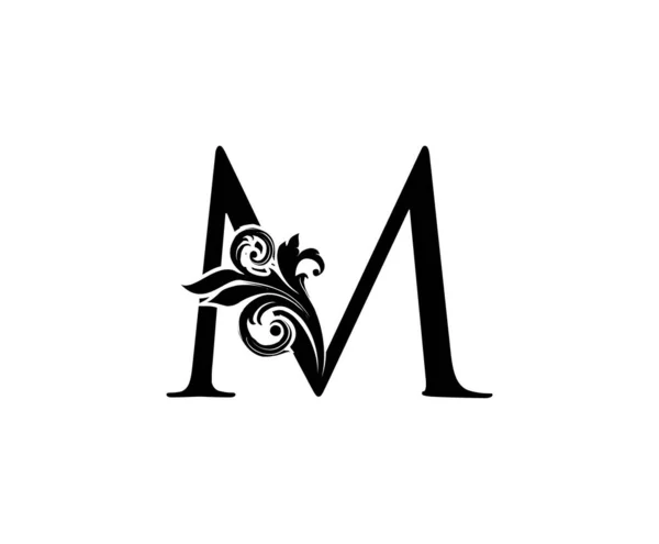 Letra Vintage Logo Vector Diseño Letras Con Color Negro Dibujado — Archivo Imágenes Vectoriales