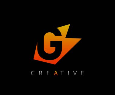 Soyut Tekno G Harf Logosu.