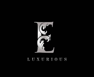Zarif Gümüş E Harfi Logosu.