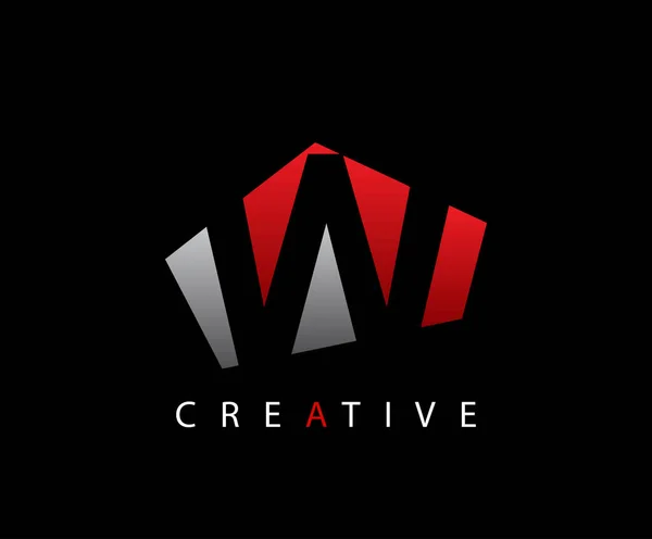 Creative Abstract Techno Brev Logotyp — Stock vektor