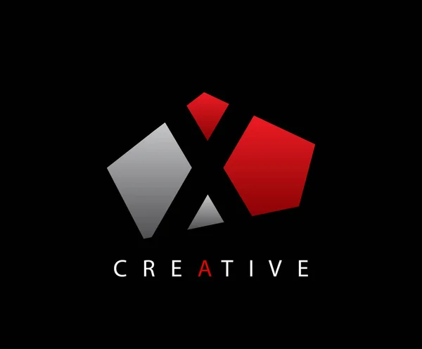 Creative Abstract Techno Logo Listu — Wektor stockowy