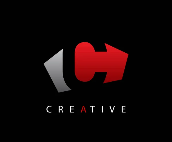 Logotipo Creativo Abstracto Letra Techno — Vector de stock