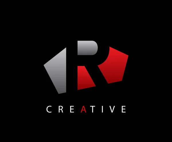 Logotipo Creativo Abstracto Letra Techno — Vector de stock