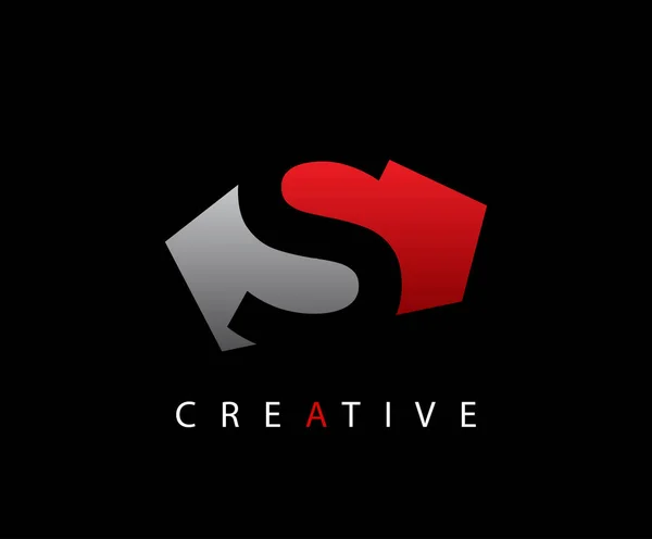 Logo Creative Abstract Techno Letter — Stockový vektor