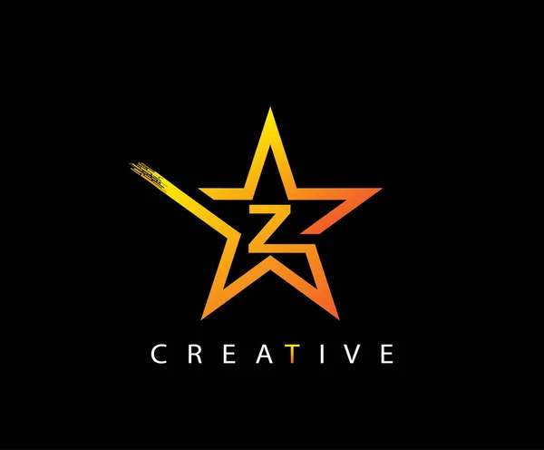 Εικονίδιο Λογοτύπου Creative Star Letter — Διανυσματικό Αρχείο