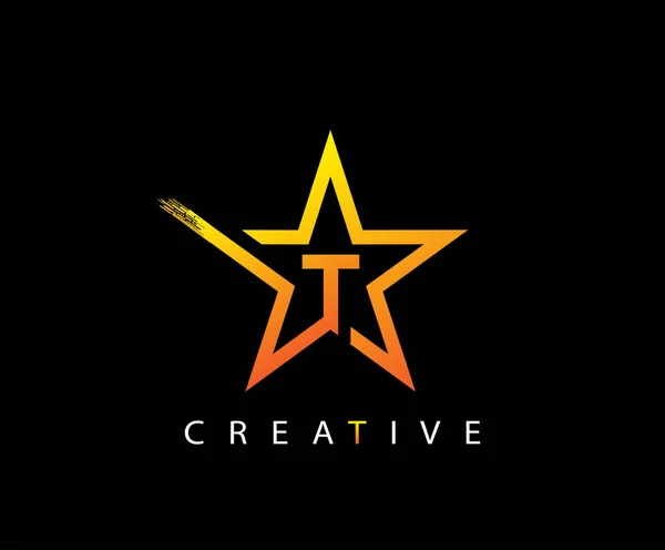 Creative Star Letter Logo Icon — 스톡 벡터