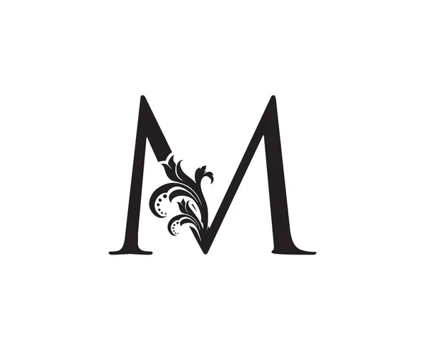 Monogram Monogram Luxury Logo Icon Vintage Design Conception Control Letter — 스톡 벡터