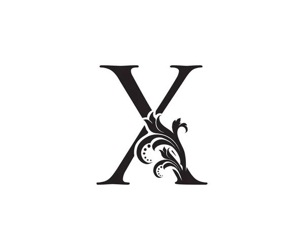 List Monogram Luxury Logo Ikona Vintage Design Concept Wirować Literą — Wektor stockowy
