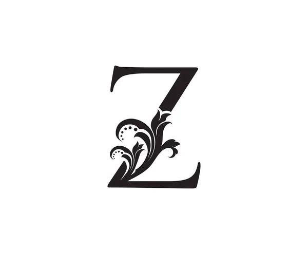 Лист Монограма Розкішний Логотип Значок Вінтажна Концепція Дизайну Вихор Літерою — стоковий вектор