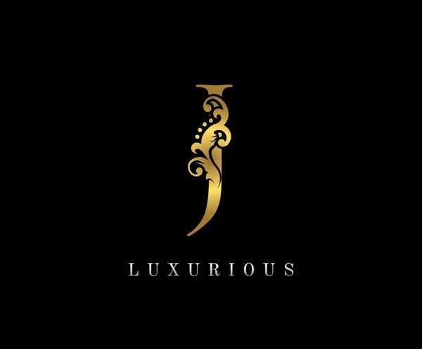 Golden Luxury Logo Icon Vintage Gold Letter Logo Design — стоковий вектор