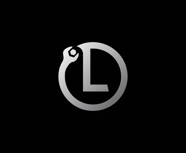 Cirkel Letter Logo Perfect Voor Technologie Automotive Concept — Stockvector