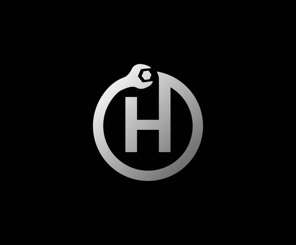 Logo Huruf Lingkaran Sempurna Untuk Teknologi Dan Konsep Otomotif - Stok Vektor
