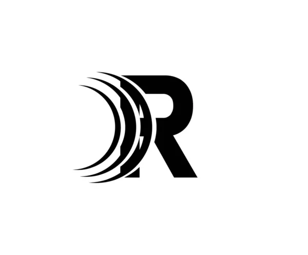 Abstrakcyjny List Logo Idealny Dla Technologii Koncepcji Motoryzacyjnej — Wektor stockowy