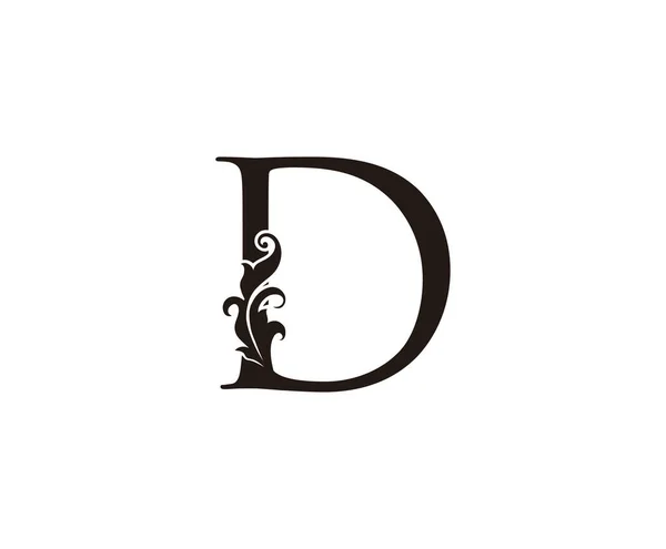 Klasik Harfi Logosu Butik Mücevher Güzellik Salonu Kozmetik Kaplıca Otel — Stok Vektör