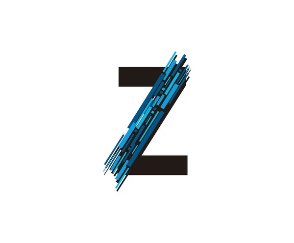2012 Letter Data Digital Logo Icon — 스톡 벡터