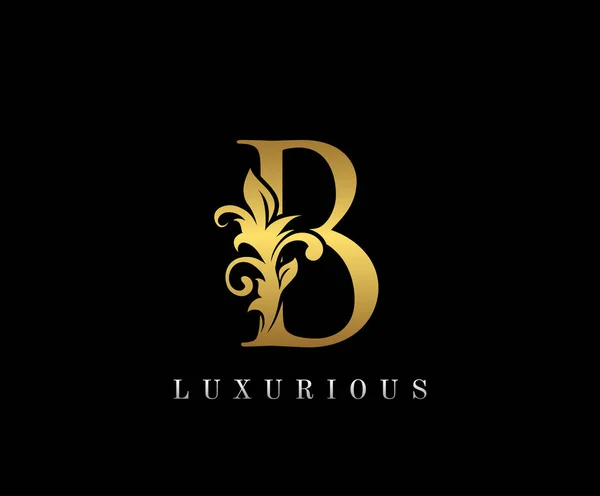 Golden Luxury Logo Icon Elegant Letter Logo Design — Stock Vector