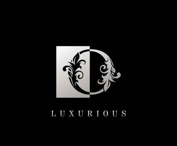 Elegante Luxury Logo Icon Vintage Silver Letter Logo Design —  Vetores de Stock