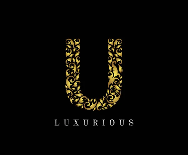 Golden Luxury Logo Icon Elegant Letter Logo Design — стоковий вектор