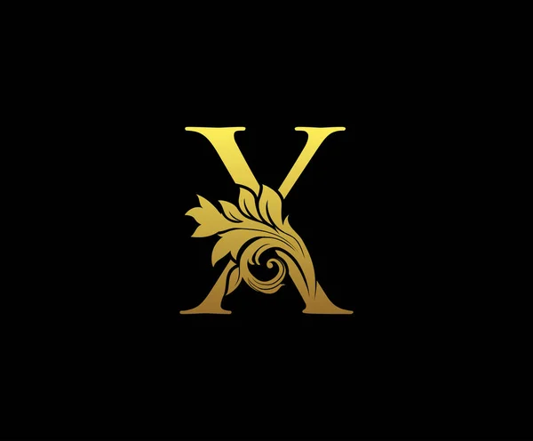 Letra Oro Logo Icono Diseño Inicial Letras Vector Luxury Gold — Vector de stock